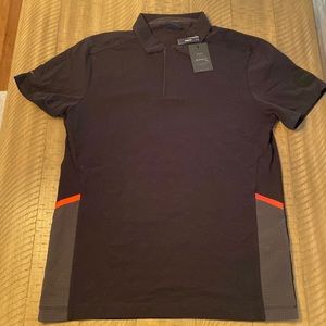 Men’s Hackett x Aston Martin Racing Polo, Size Med. Slim Fit, Color Black